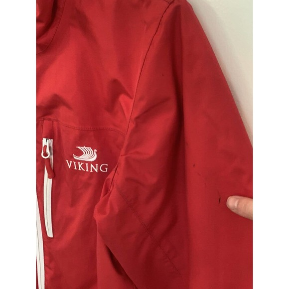 Helly Hansen Jacket Women Sz Small Red HELLY TECH® Ski Winter Coat Viking Logo - Picture 16 of 16
